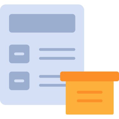 belge dizin dosya simgesi düz biçimli