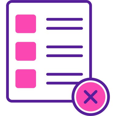 Kontrol listesi. Web simgesi basit illüstrasyon