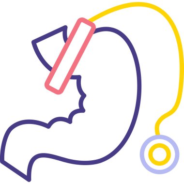 Mide. Web simgesi basit tasarım