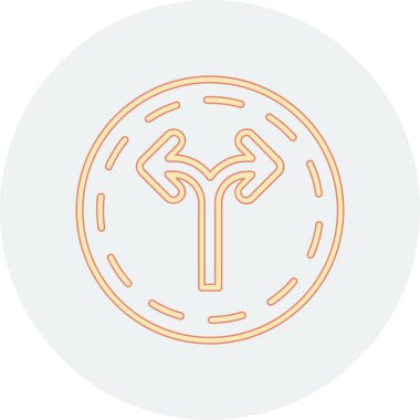 Bir çember simgesinin vektör illüstrasyonu