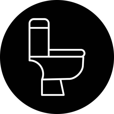 Tuvaletin vektör illüstrasyonu