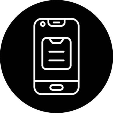 telefon vektör çizgisi simgesi g