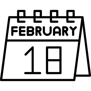 Takvim simgesi tasarımı, vektör illüstrasyonu