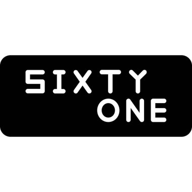 Vektör illüstrasyonu, orijinal modern harf 6, sayı