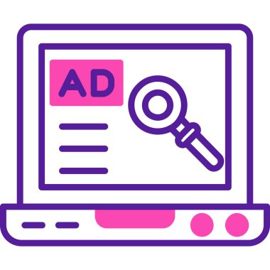 reklam panosu simgesi düz stil