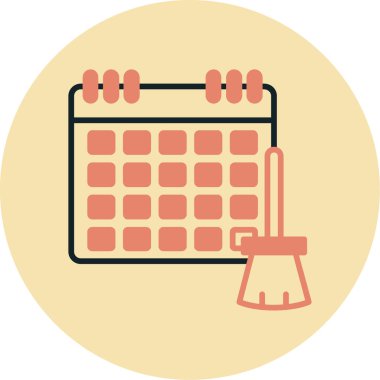 Takvim vektör simgesi modern basit tasarım illüstrasyonu