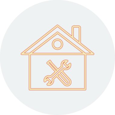 ev onarım vektör simgesi kolayca değiştirebilir veya düzenleyebilir