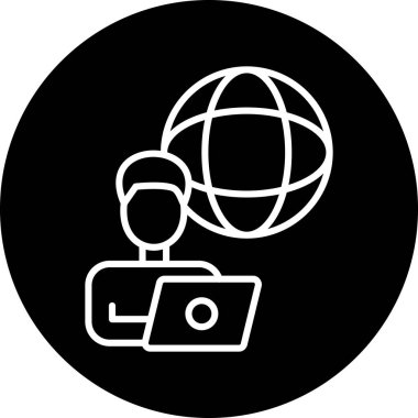 seo modern simgesinin vektör illüstrasyonu