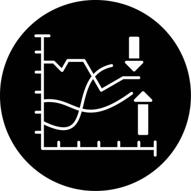 grafik ikonu vektör illüstrasyonu