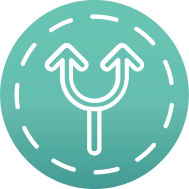 ok simgesinin vektör illüstrasyonu