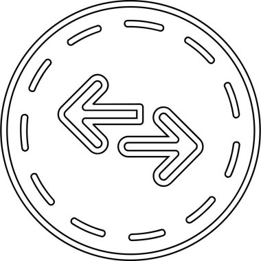 Yön ok simgesi. vektör illüstrasyonu