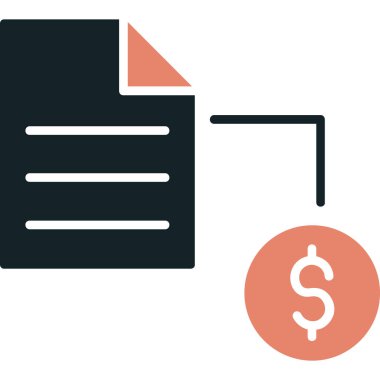 belge dosya düz simgesi, düz biçim