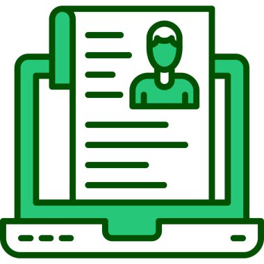 görev simgesi arama ana hatları vektörü. görev araması