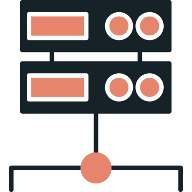 veri merkezi vektör simgesi