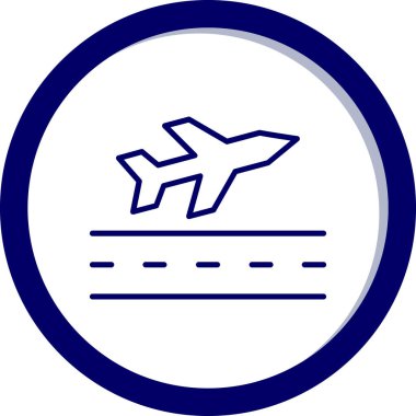 Uçak. Web simgesi basit illüstrasyon