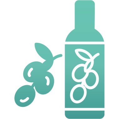 Beyaz bir şişenin vektör illüstrasyonu