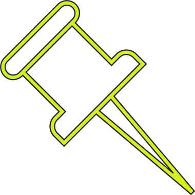 Yeşil ve mavi fırçanın vektör çizimi