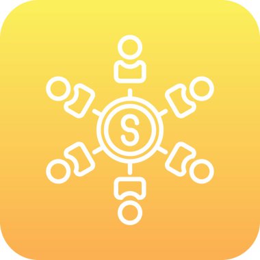 seo modern simgesinin vektör illüstrasyonu