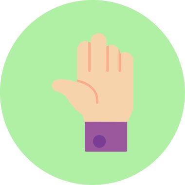 El hareketi simgesi, vektör illüstrasyonu