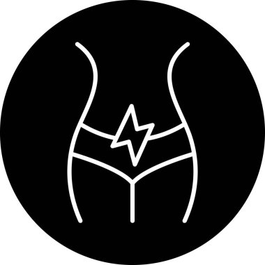 Kalbi olan bir kadının vektör çizimi