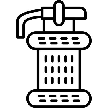 Duş. Web simgesi basit illüstrasyon