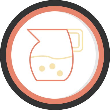 Kahve simgesinin vektör illüstrasyonu