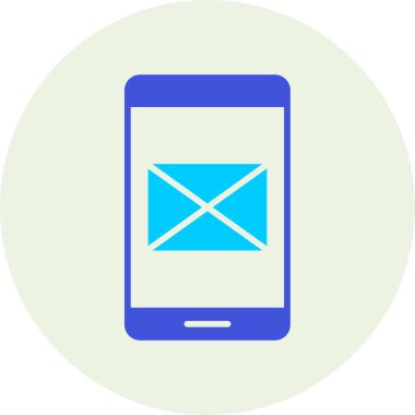 E-posta. Web simgesi basit illüstrasyon