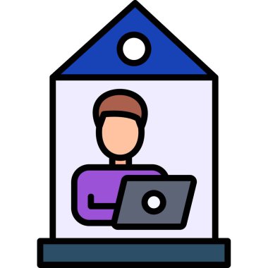 çevrimiçi alışveriş simgesi vektör illüstrasyonu