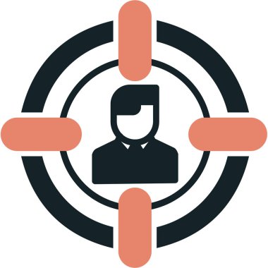 kullanıcı simgesi. Basit vektör illüstrasyonu