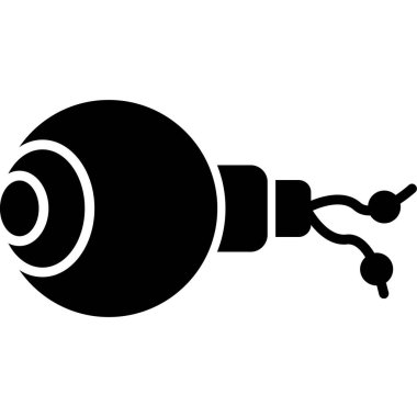 Bir mikrofonun vektör çizimi