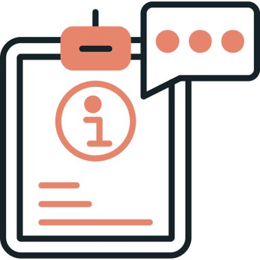 Mesaj var. Web simgesi basit illüstrasyon