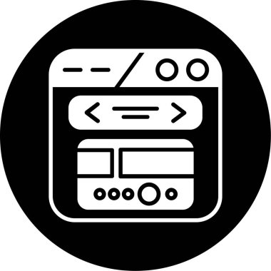 tarayıcı web simgesi basit tasarım