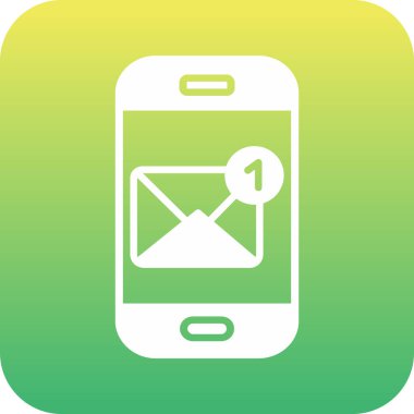 Benzersiz cep telefonu vektör simgesi