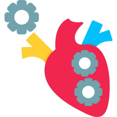 Kalp. Web simgesi basit illüstrasyon