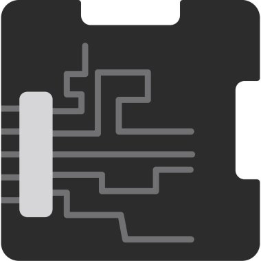 Kart kartı simgesi doldurulmuş ana hatlar biçiminde