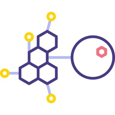 Molekül vektör resimleme simgesi
