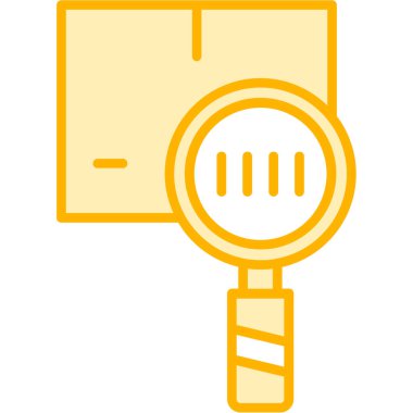 Basit vektör simgesi, büyüteç çizimi