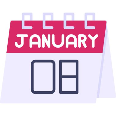 Takvim simgesi vektör illüstrasyonu