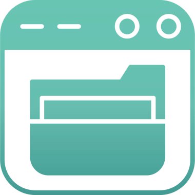 vektör cüzdanı düz biçim simgesi