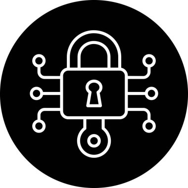 Kilit simgesini modayla izole edilmiş arkaplanda kilitle