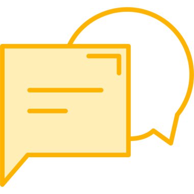 Konuş. Web simgesi basit illüstrasyon