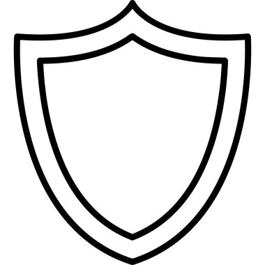 kalkan ikon vektör illüstrasyonu