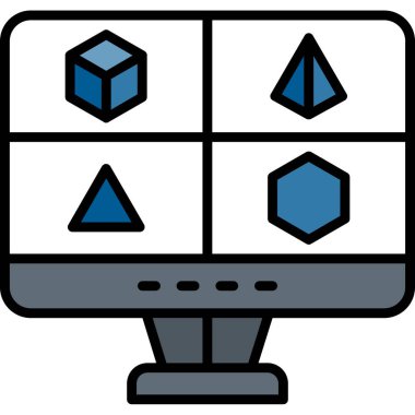 bilgisayar ağı sunucu simgesi - taslak biçimi