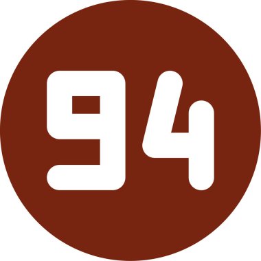 9 numaralı simge tasarım şablonu vektörü