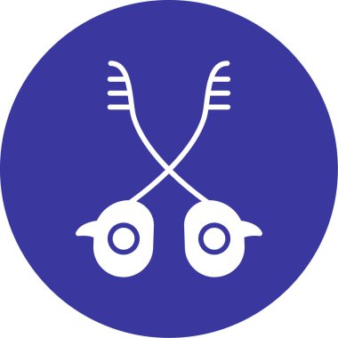 Bir çift küpenin vektör çizimi