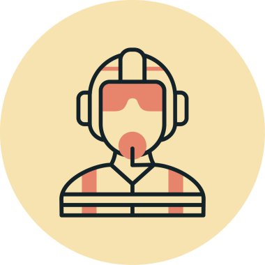 avatar. Web simgesi basit illüstrasyon