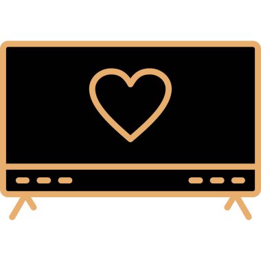 Beyaz arkaplanda kalp simgesi