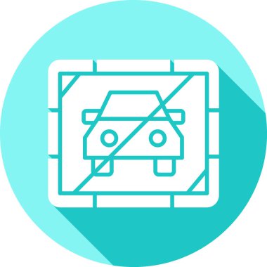 Modern oto tamir simgesinin vektör illüstrasyonu