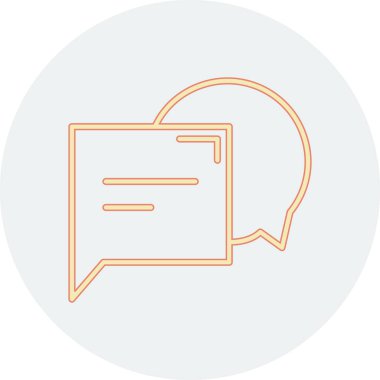 Konuşma balonu. vektör illüstrasyonu