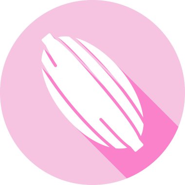 Pembe ve beyaz simgenin vektör illüstrasyonu